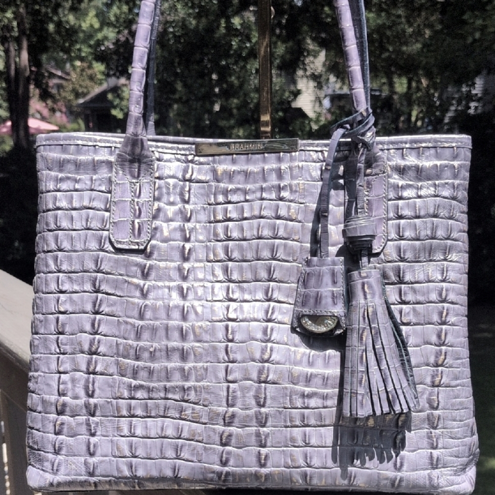 🔷EUC & HTF Brahmin Anytime Tote in Patina La Scala